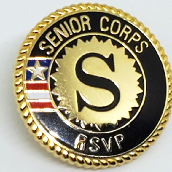 Senior Corps RSVP Lapel Pin Enamel Detail MARKED C. Sanders - Picture 4 of 9